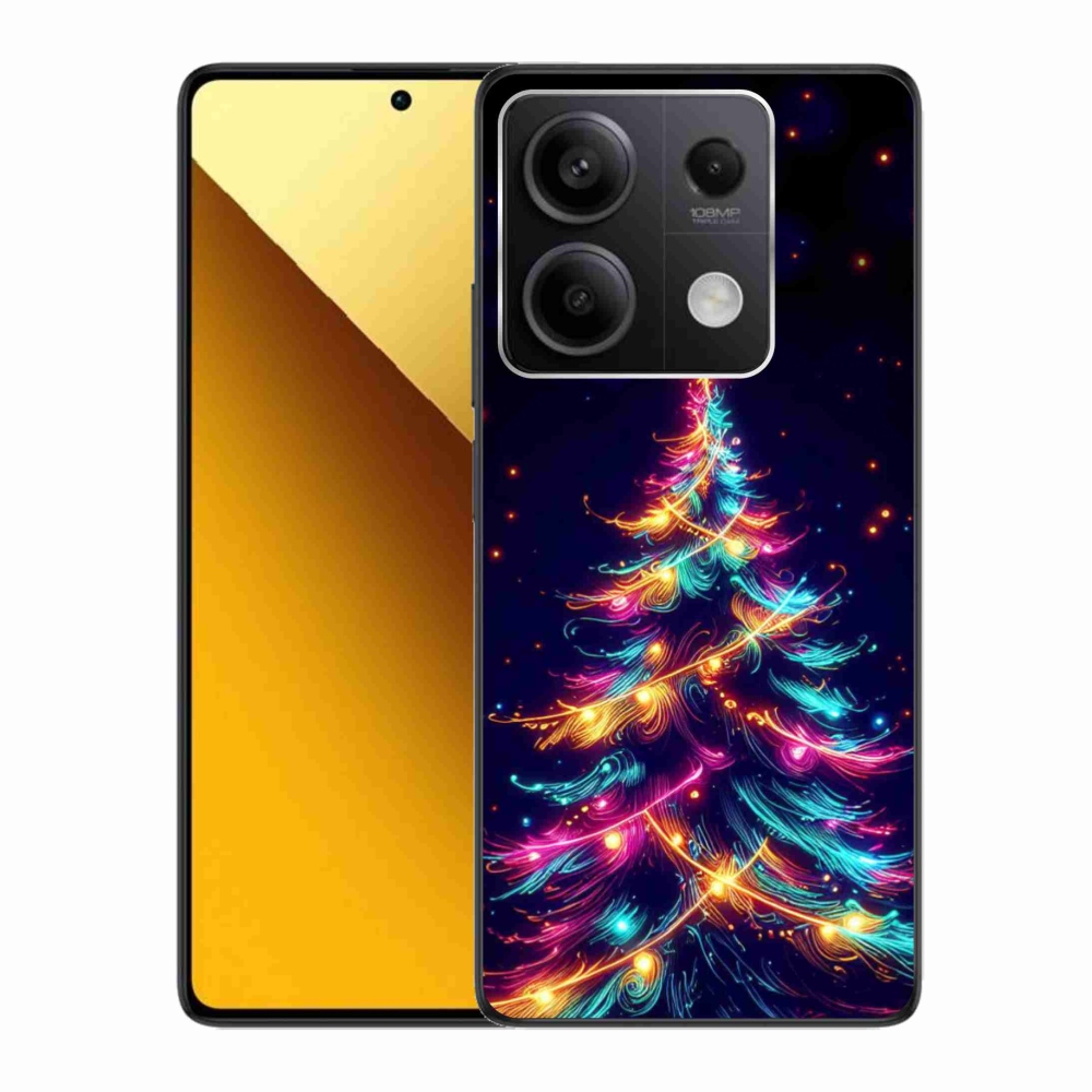 Gél borítás mmCase a Xiaomi Redmi Note 13 5G-hez - neon karácsonyfa
