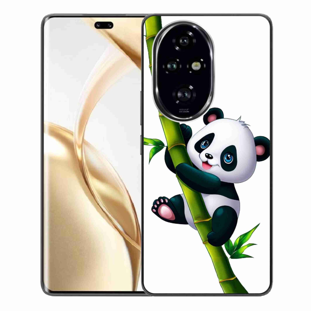 Gél borítás mmCase a Honor 200 Pro 5G számára - panda a bambuszon
