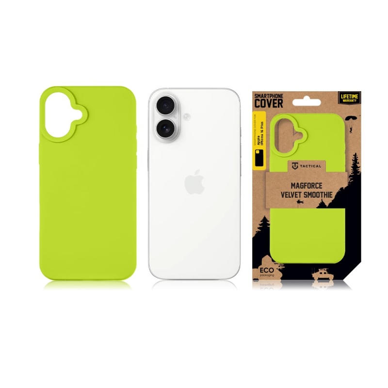 Taktikai MagForce bársony Smoothie borító Apple iPhone 16 Plus Avokádóhoz