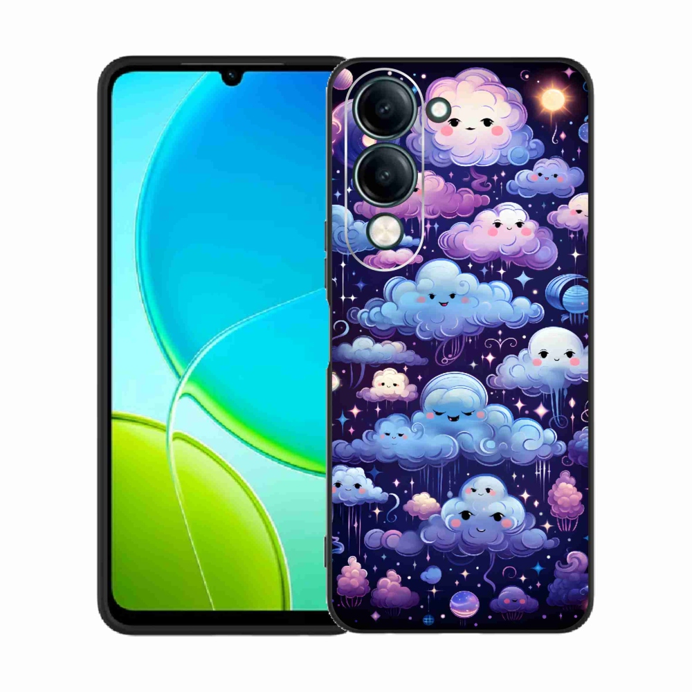 Gél borítás mmCase a Vivo Y29s 5G-hez - felhők
