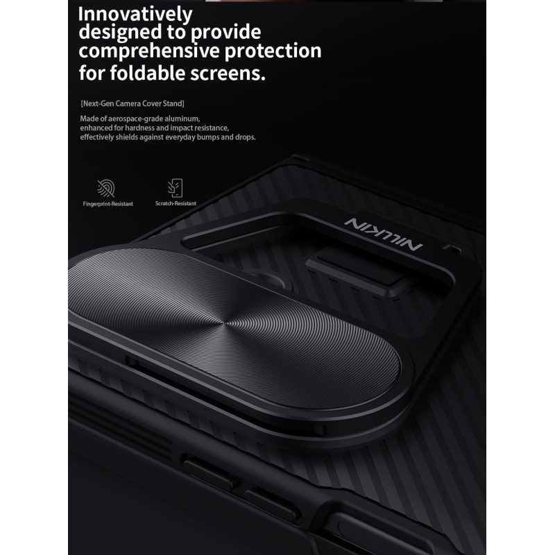 Nillkin CamShield Prop mágneses hátlap Samsung Galaxy Z Fold 7 Fekete fekete