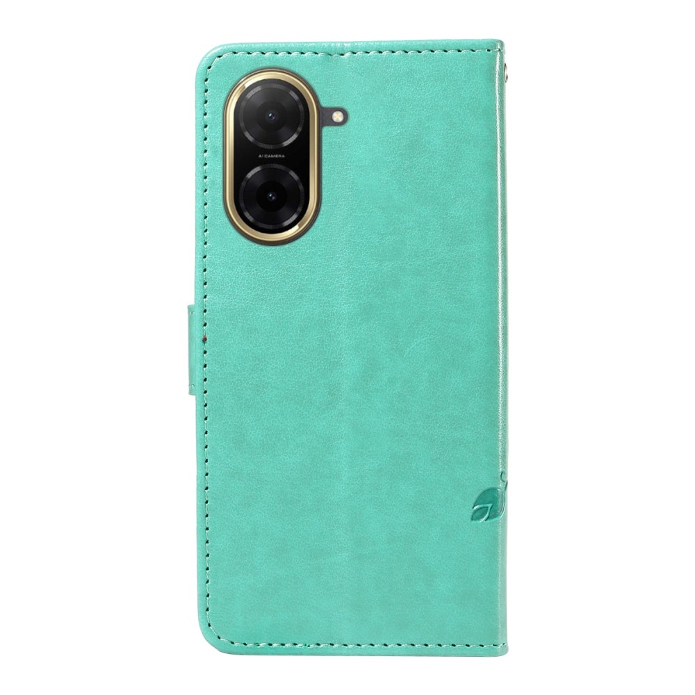 Virágok könyv tok Xiaomi Redmi A5 (173.45x79.35x8.45mm) - teal színű