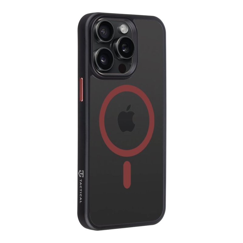 Taktikai MagForce Hyperstealth 2.0 borító iPhone 15 Pro Max fekete/piros színű készülékhez