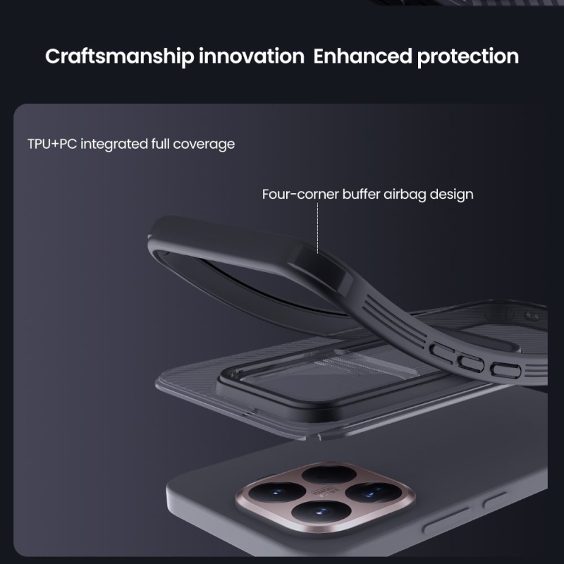 Nillkin CamShield PRO hátlap Xiaomi 15T Pro átlátszó fekete