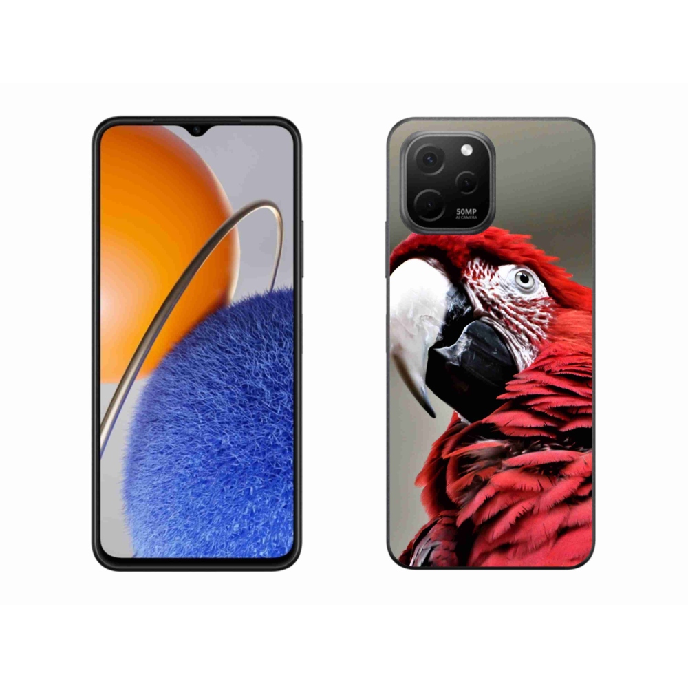 Gél tok mmCase a Huawei Nova Y61 készülékhez - papagáj ara piros