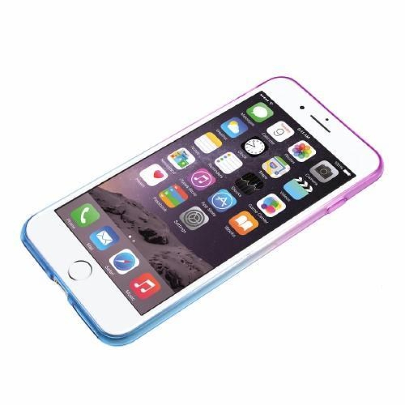 Fokozatos zselés tok iPhone 6 Plus és 6s Plus készülékhez - lila/kék