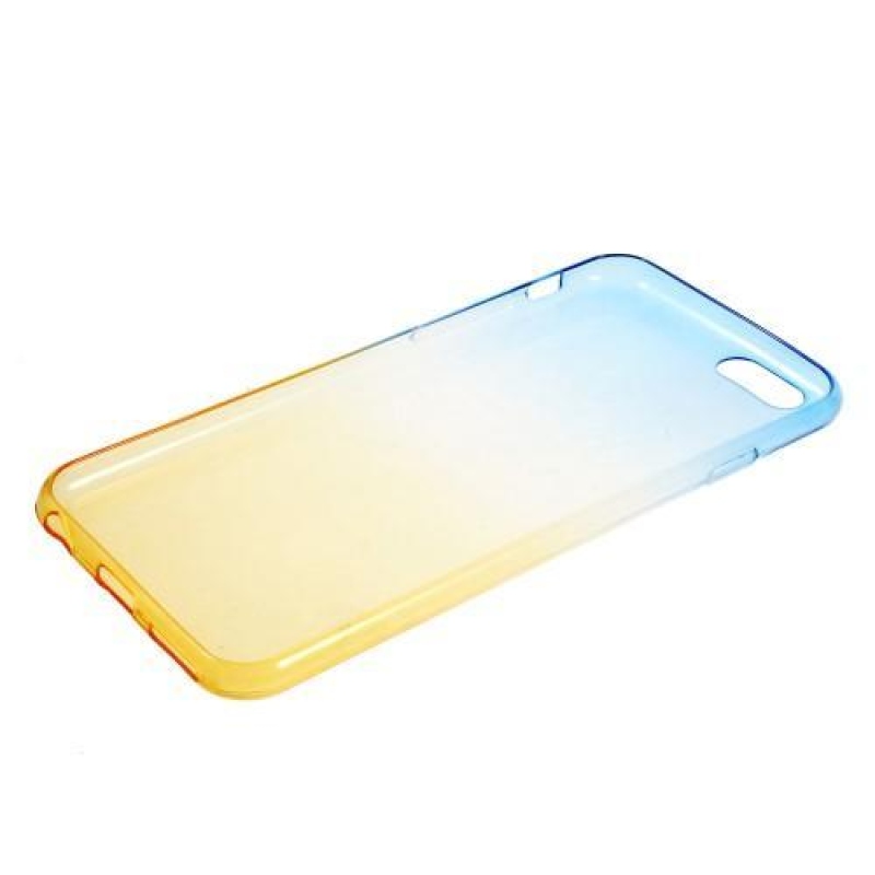 Fokozatos zselés tok iPhone 6 Plus és 6s Plus készülékhez - kék/sárga