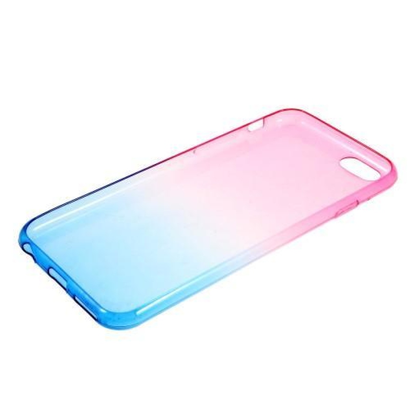 Fokozatos zselés tok iPhone 6 Plus és 6s Plus készülékhez - rózsaszín/kék