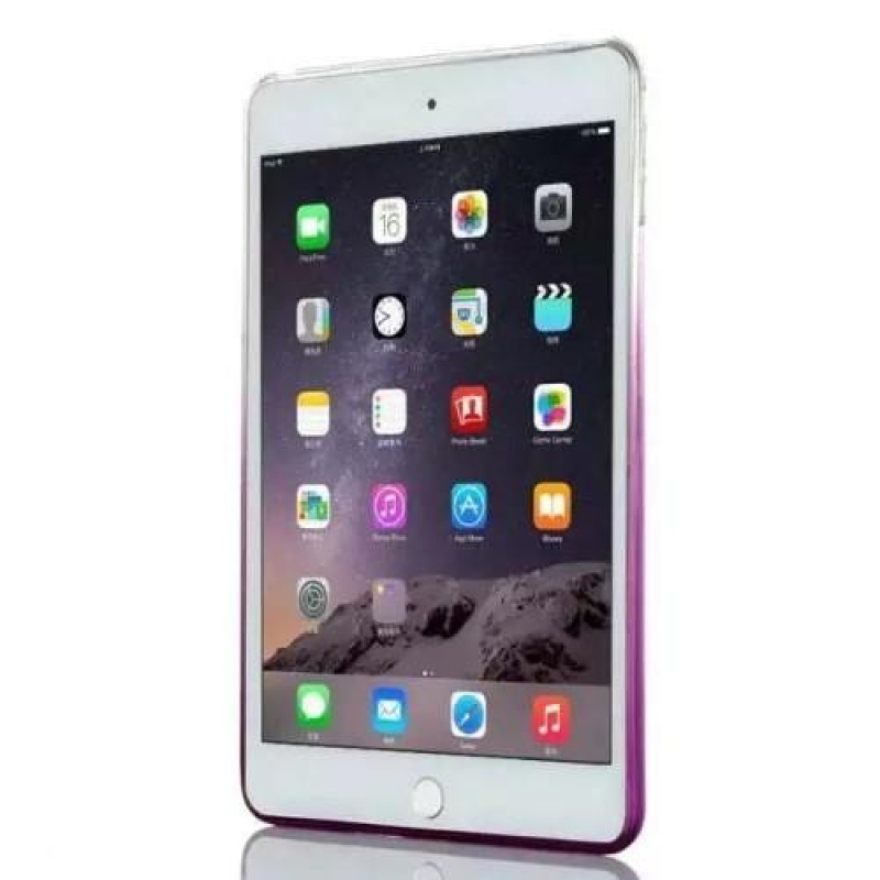 Fokozatos csillogó zselés tok iPad mini 4 készülékhez - lila
