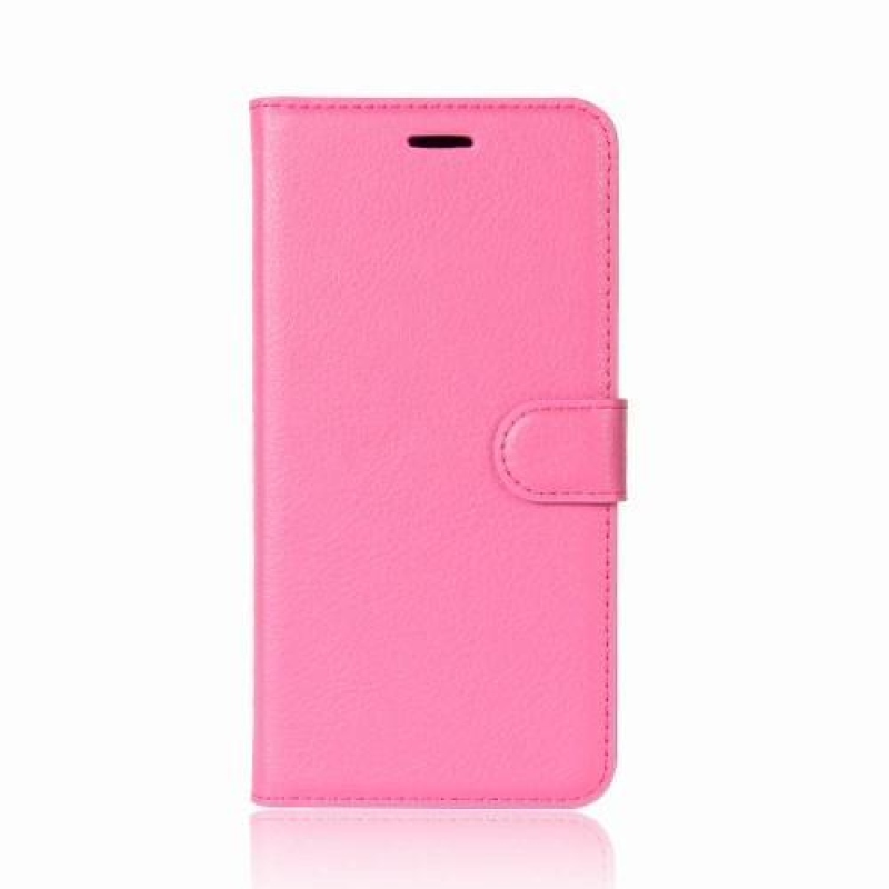 Szemcsés könyv tok Samsung Galaxy J3 (2017) - rózsaszínű