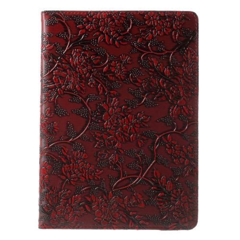 Stílusos könyvtáska iPad Pro 9.7 készülékhez - piros színben