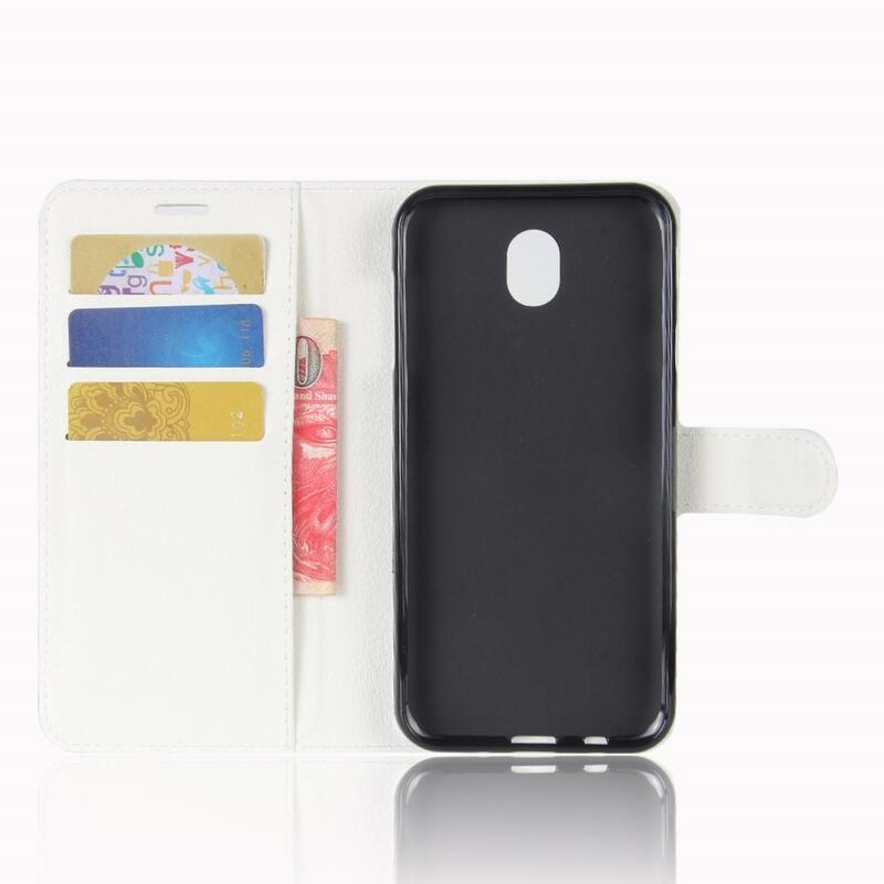 Grianes PU bőr tok Samsung Galaxy J5 (2017) készülékhez - fehér