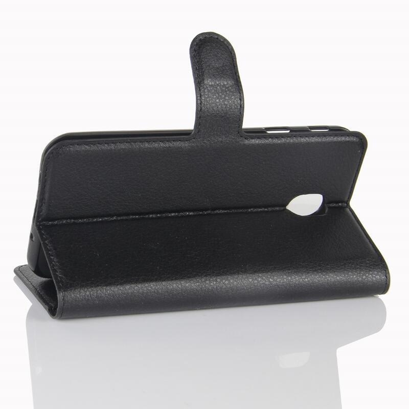 Grianes PU bőr tok Samsung Galaxy J5 (2017) készülékhez - fekete