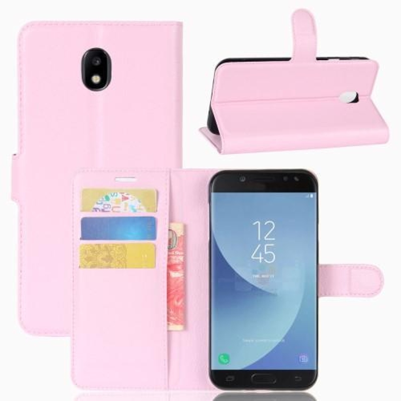 Grianes PU bőr tok Samsung Galaxy J5 (2017) - rózsaszínű