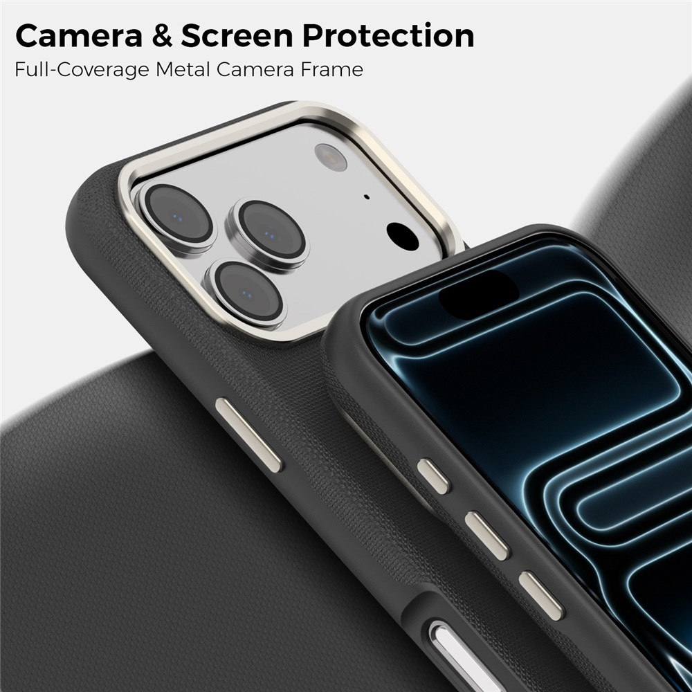 Griddy strapabíró, MagSafe-kompatibilis tok az iPhone 18 Pro Max-hoz – fekete