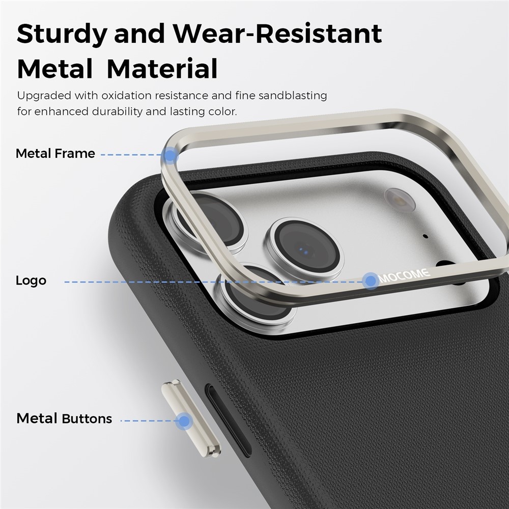 Griddy strapabíró, MagSafe-kompatibilis tok az iPhone 18 Pro Max-hoz – fekete
