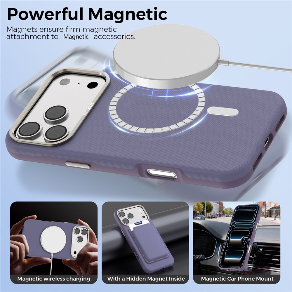 Griddy strapabíró, MagSafe-kompatibilis tok az iPhone 18 Pro Max-hoz – lila