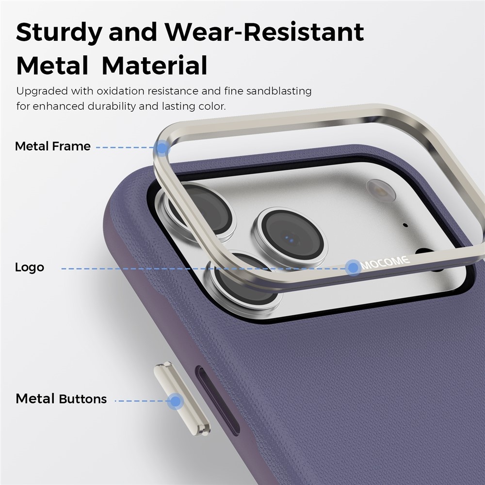 Griddy strapabíró, MagSafe-kompatibilis tok az iPhone 18 Pro Max-hoz – lila