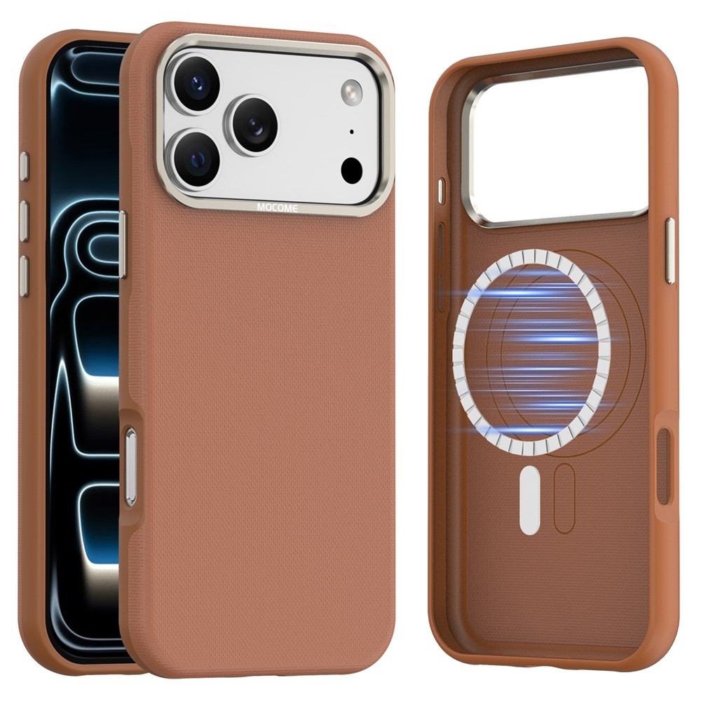 Griddy strapabíró, MagSafe-kompatibilis tok az iPhone 18 Pro Max-hoz – barna