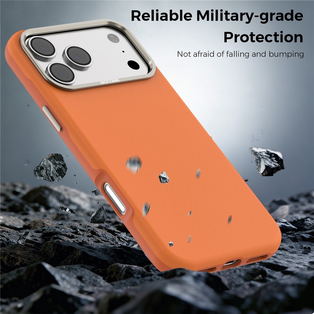 Griddy strapabíró, MagSafe-kompatibilis tok az iPhone 18 Pro Max-hoz – narancssárga