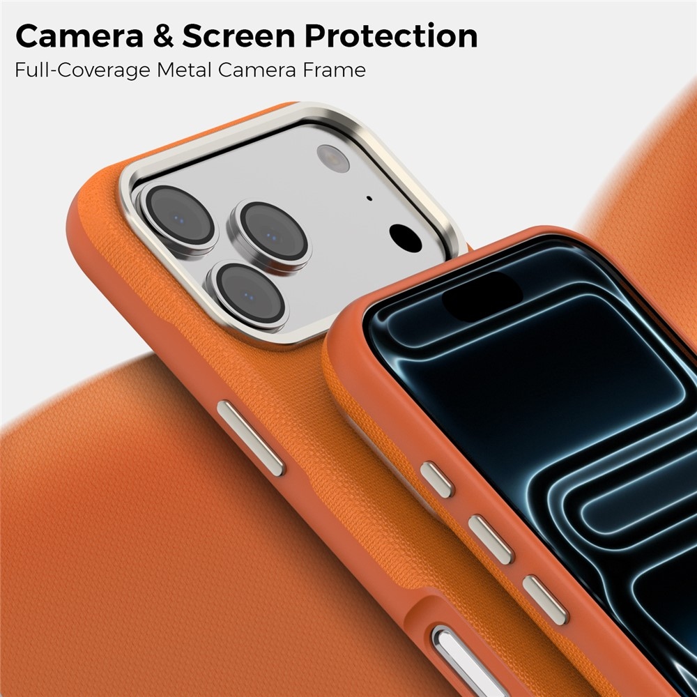 Griddy strapabíró, MagSafe-kompatibilis tok az iPhone 18 Pro Max-hoz – narancssárga