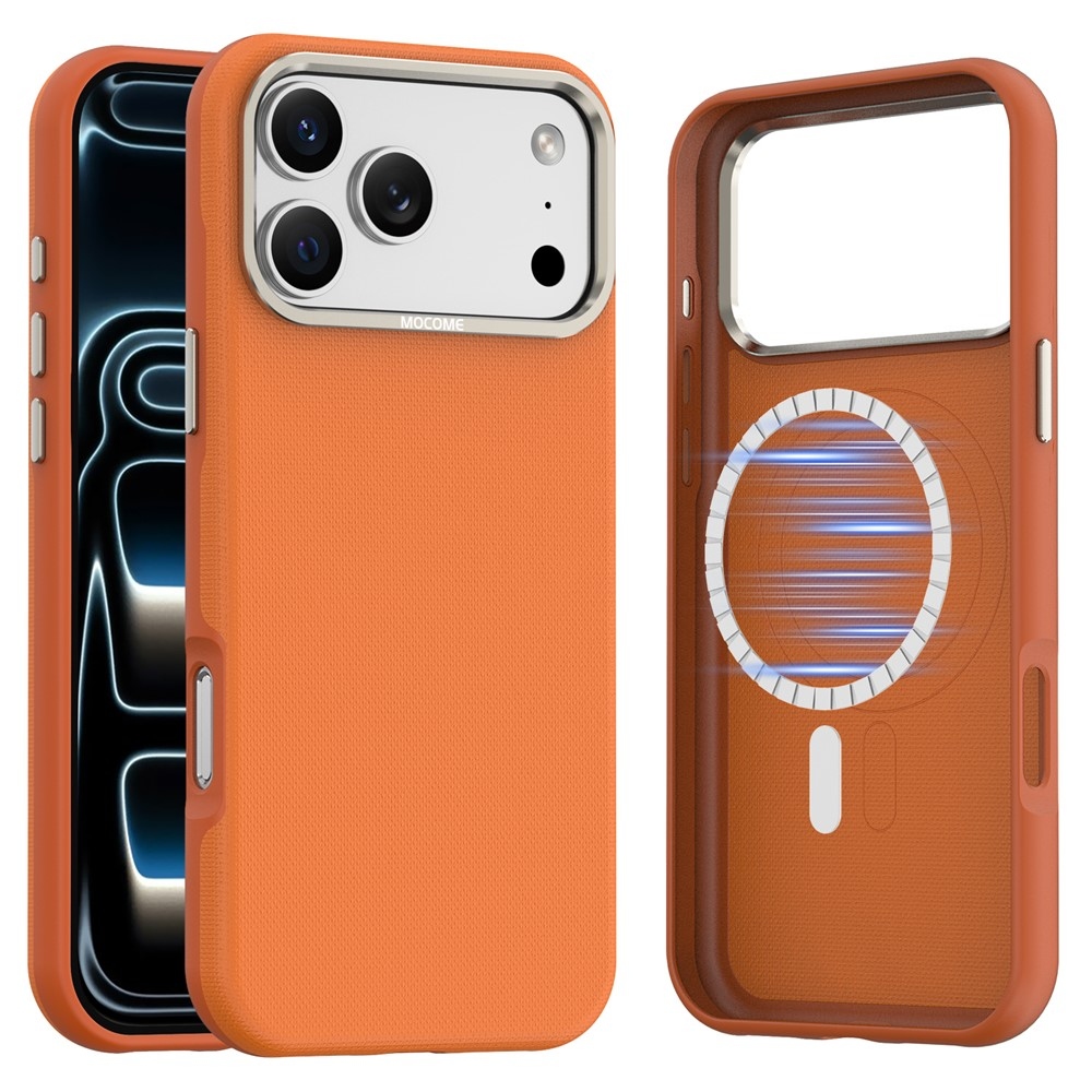 Griddy strapabíró, MagSafe-kompatibilis tok az iPhone 18 Pro Max-hoz – narancssárga