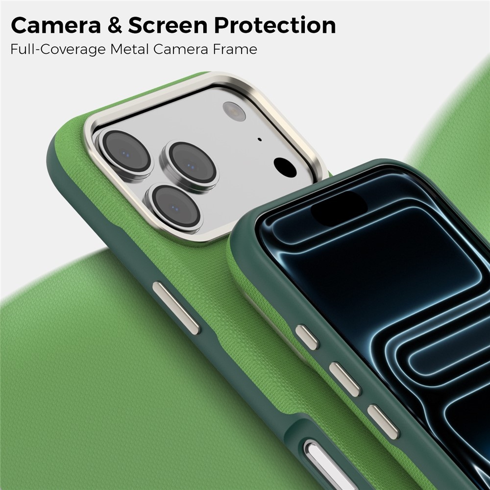 Griddy strapabíró, MagSafe-kompatibilis tok iPhone 18 Pro Max-hoz – zöld