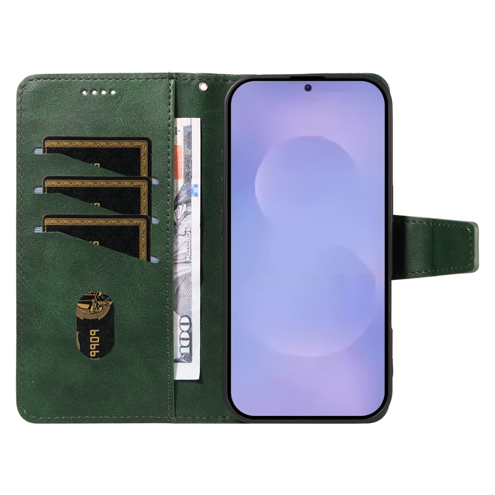 Gridy könyvtáska Samsung Galaxy S26/S26 Pro készülékhez - zöld