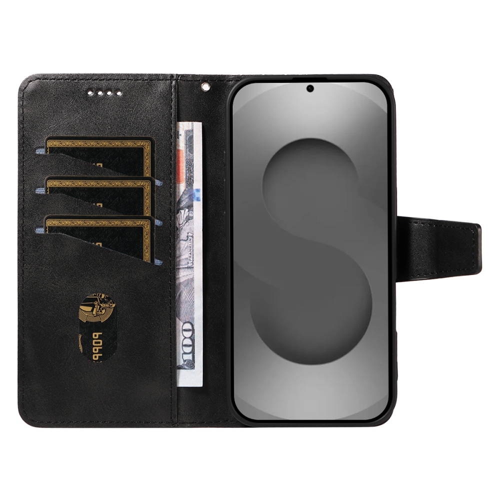 Gridy könyv tok Samsung Galaxy S26 Ultra készülékhez - fekete