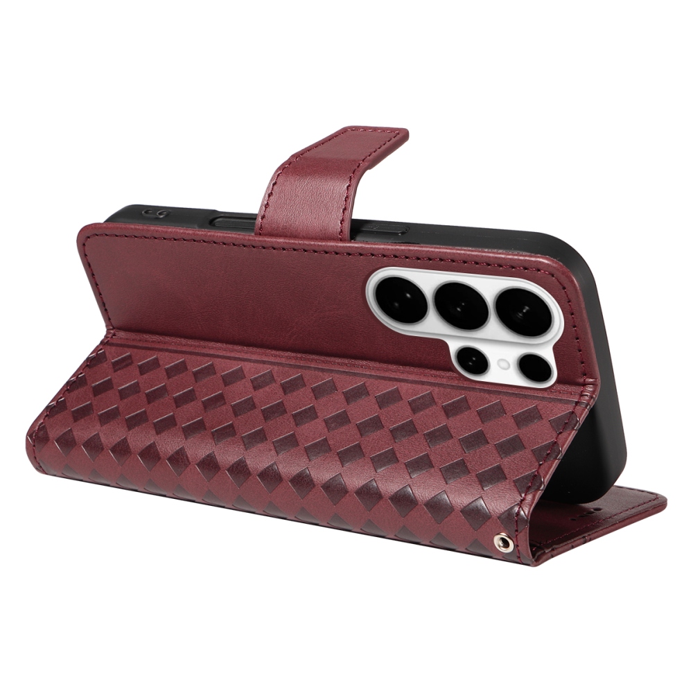 Gridy könyvtáska Samsung Galaxy S26 Ultra készülékhez - bordó színben