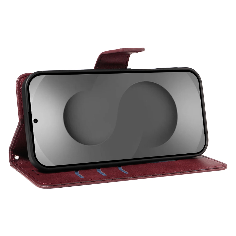 Gridy könyvtáska Samsung Galaxy S26 Ultra készülékhez - bordó színben