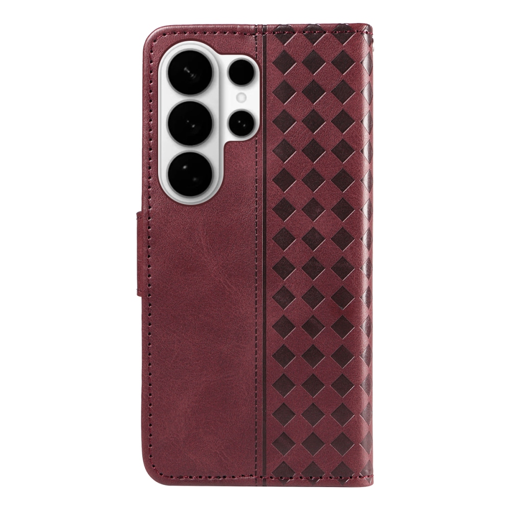 Gridy könyvtáska Samsung Galaxy S26 Ultra készülékhez - bordó színben