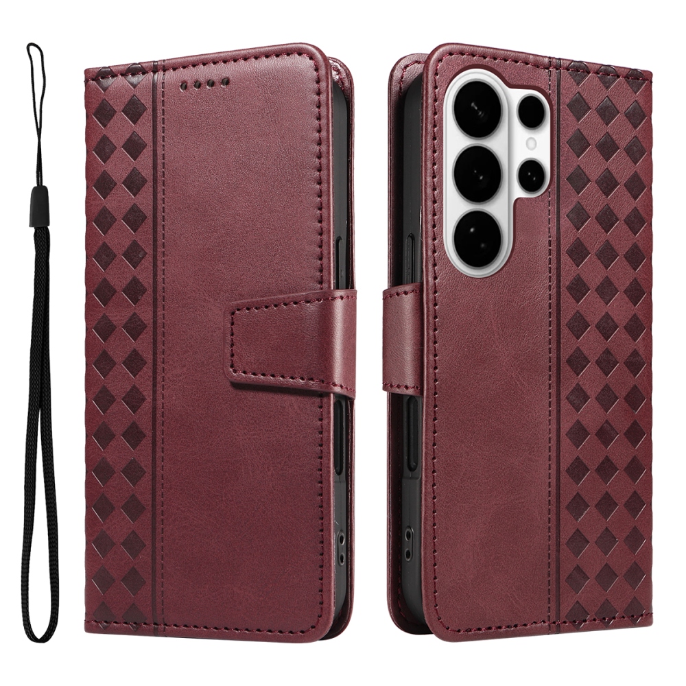 Gridy könyvtáska Samsung Galaxy S26 Ultra készülékhez - bordó színben