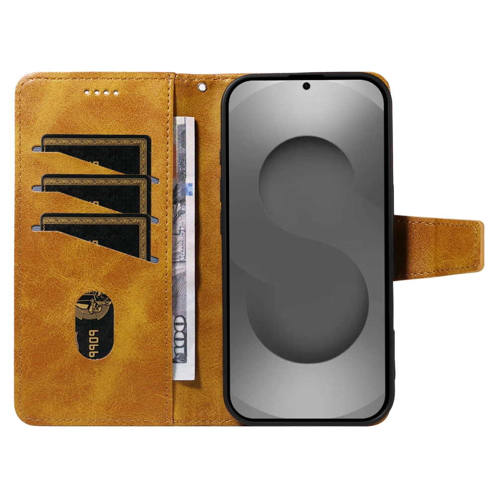 Gridy könyv tok Samsung Galaxy S26 Ultra készülékhez - sárga