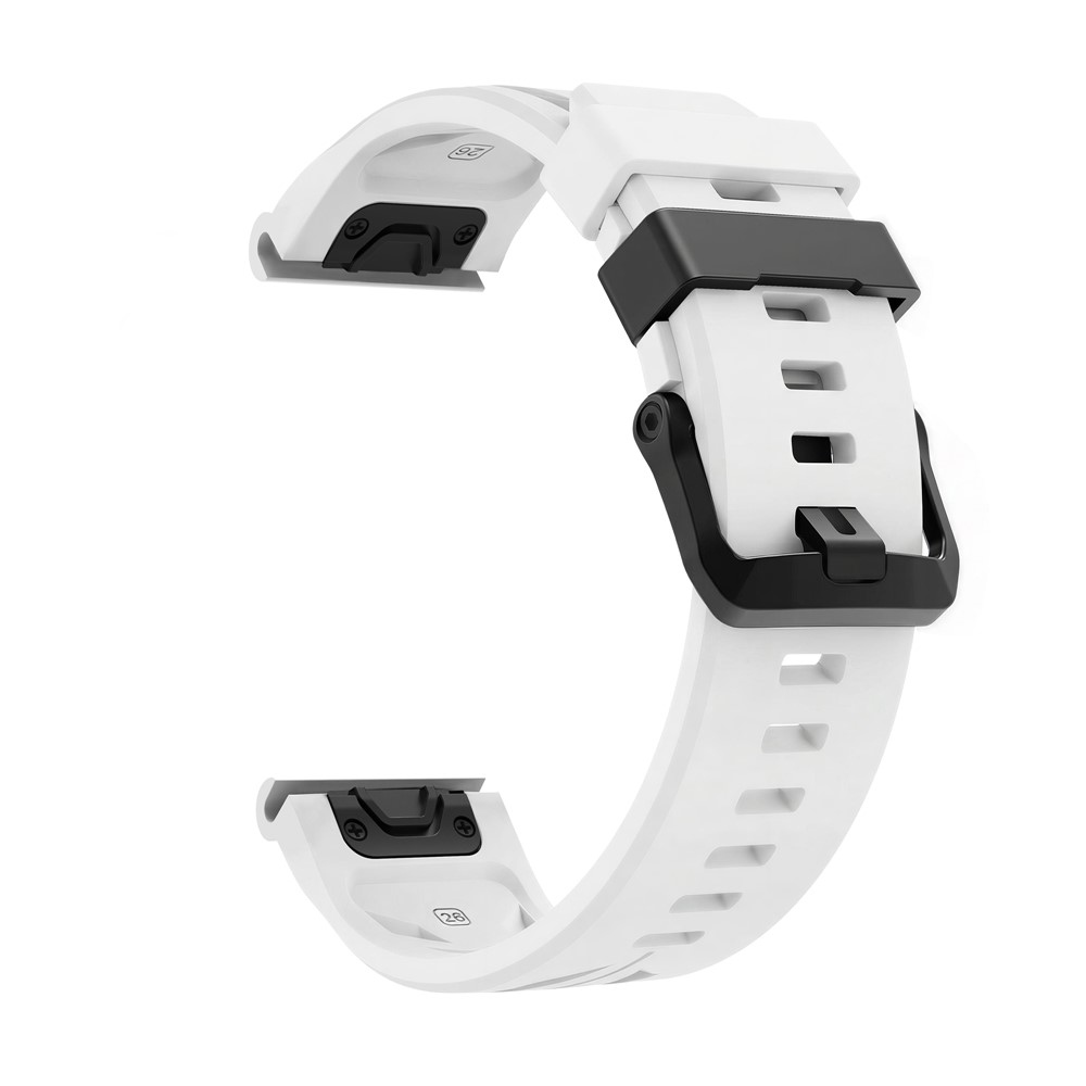 Groove szilikon karkötő, 22 mm, Garmin Fenix 8 Pro 47 mm/Fenix 8 47 mm modellekhez – fehér