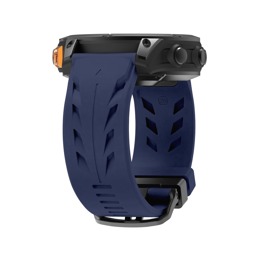 Groove szilikon karkötő, 22 mm, Garmin Fenix 8 Pro 47 mm/Fenix 8 47 mm modellekhez – kék