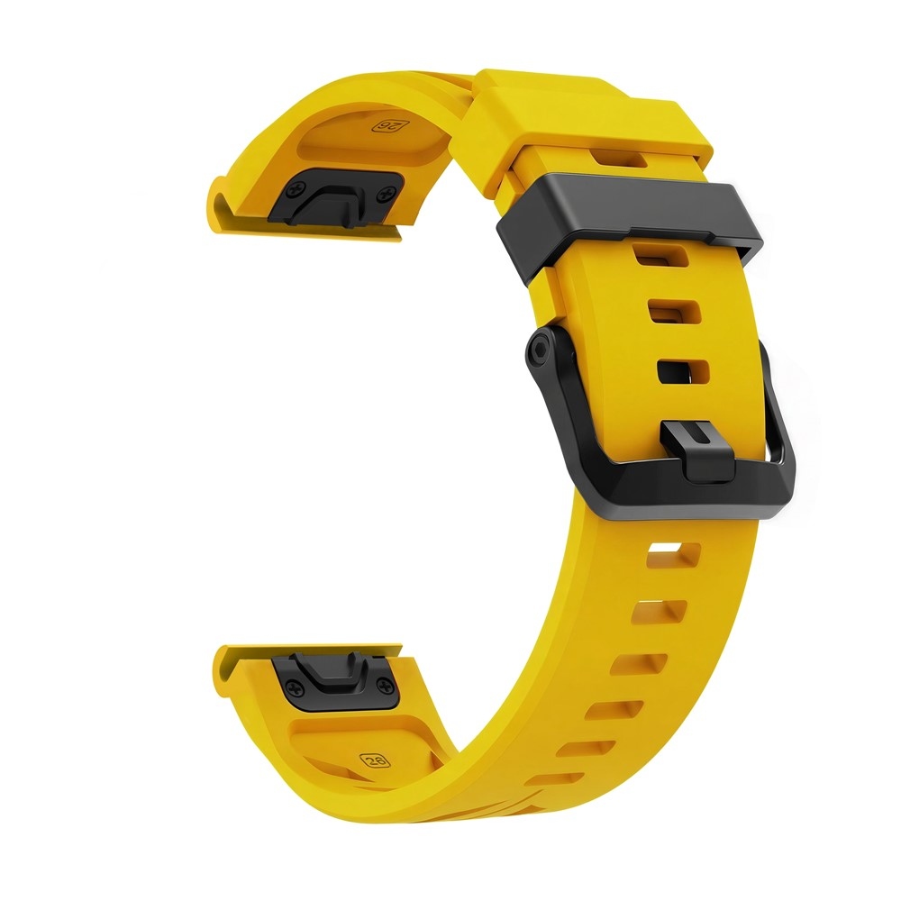 Groove szilikon szíj, 22 mm, Garmin Fenix 8 Pro 47 mm/Fenix 8 47 mm modellekhez – sárga