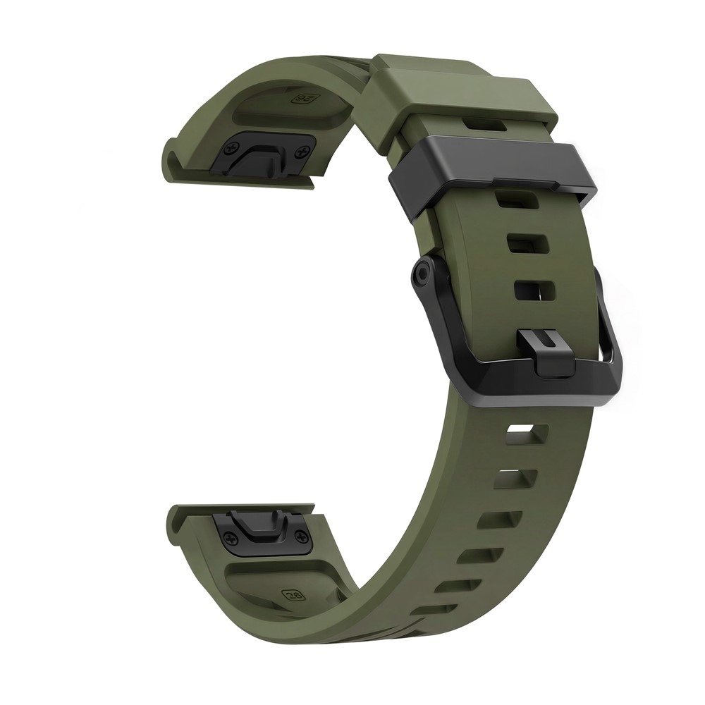 Groove szilikon szíj, 26 mm, Garmin Fenix 8 Pro 51 mm/Fenix 8 51 mm modellekhez – zöld