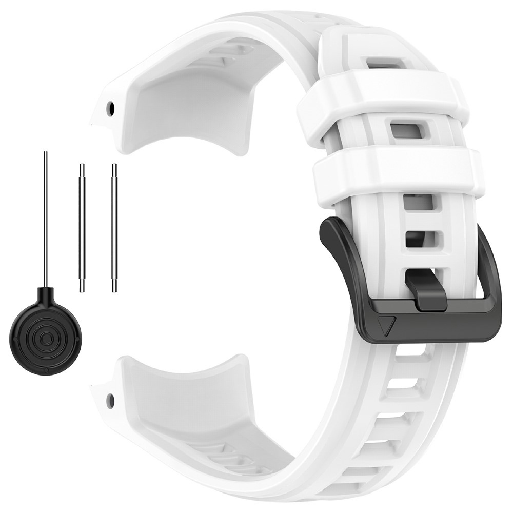Groove szilikon karkötő a Garmin Instinct 3 45 mm/3 Solar 45 mm modellekhez – fehér