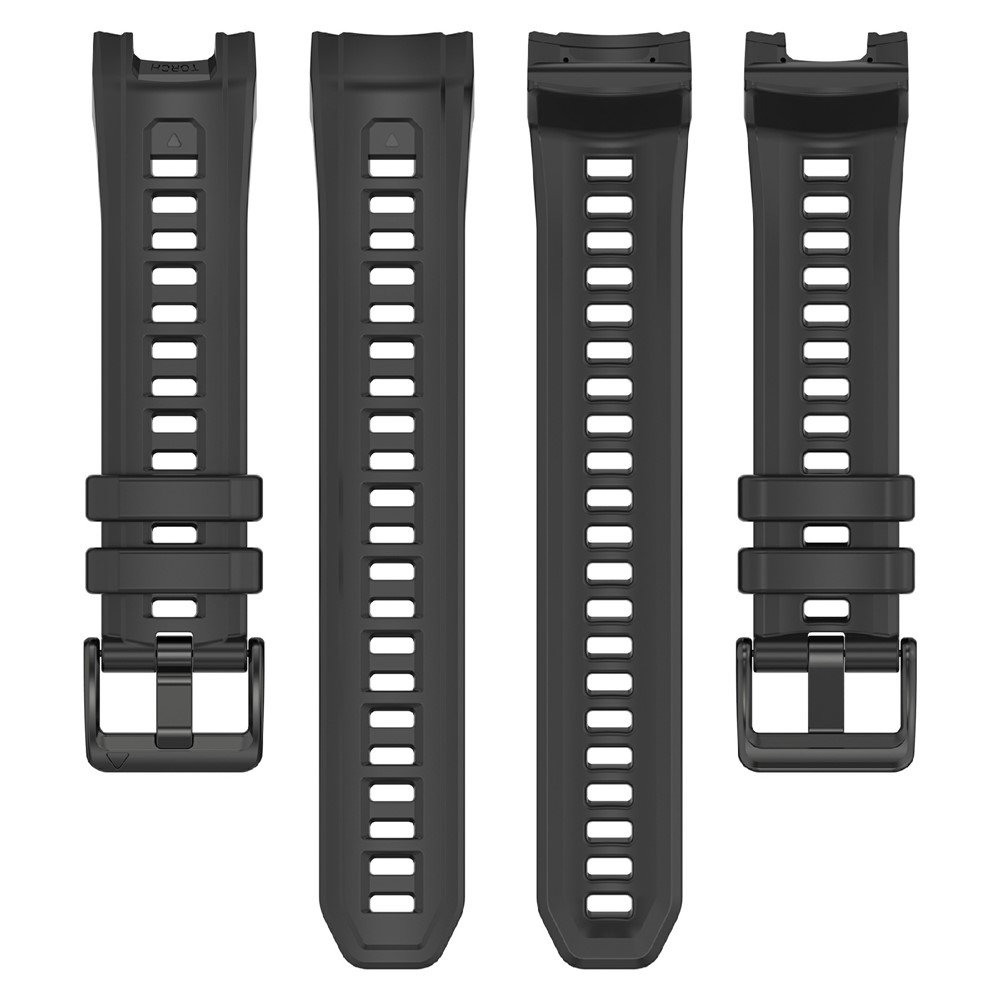 Groove szilikon karkötő a Garmin Instinct 3 45 mm/3 Solar 45 mm modellekhez – fekete