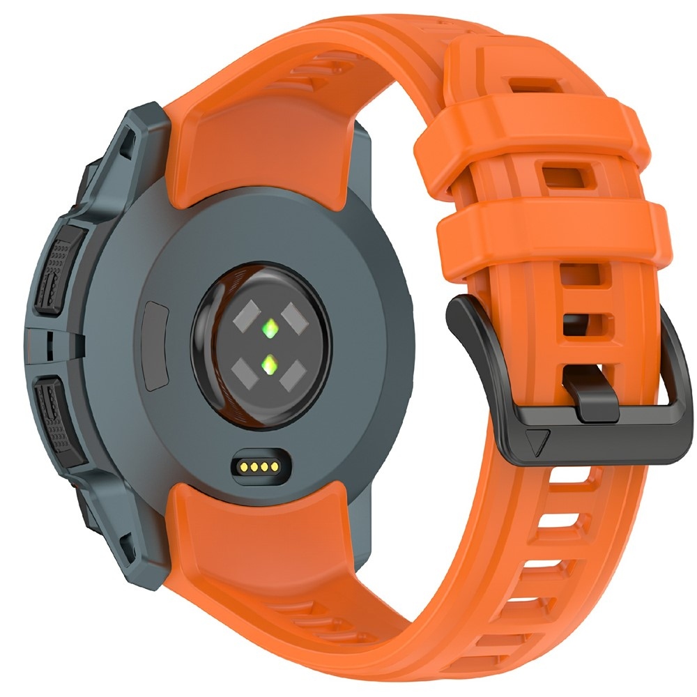 Groove szilikon karkötő a Garmin Instinct 3 45 mm/3 Solar 45 mm modellekhez – narancssárga