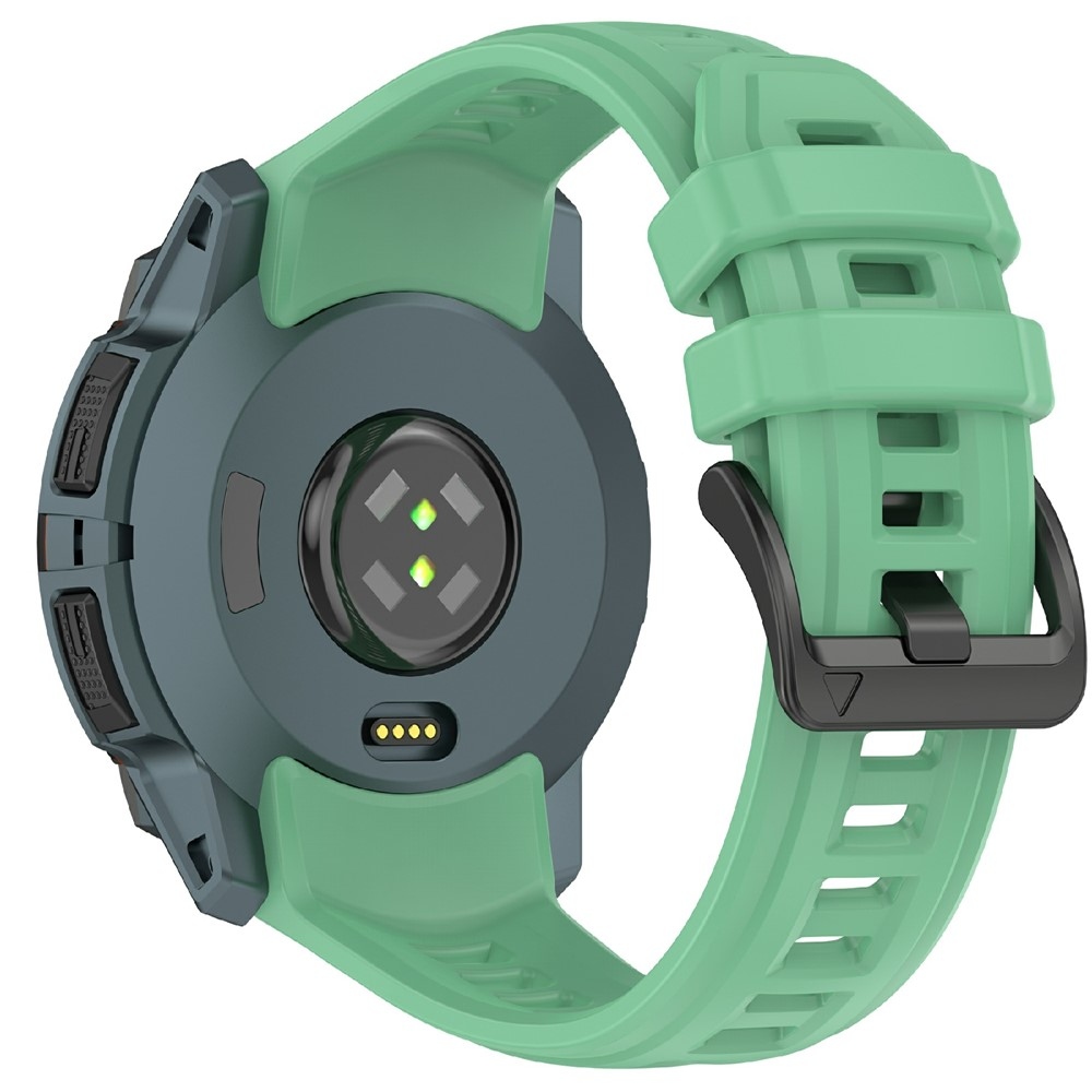 Groove szilikon karkötő a Garmin Instinct 3 45 mm/3 Solar 45 mm modellekhez – zöld