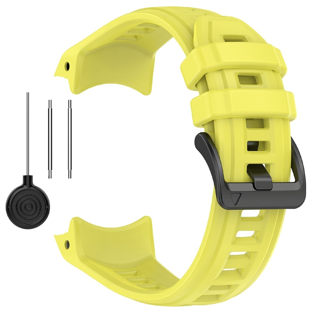Groove szilikon karkötő a Garmin Instinct 3 45 mm/3 Solar 45 mm modellekhez – sárgászöld