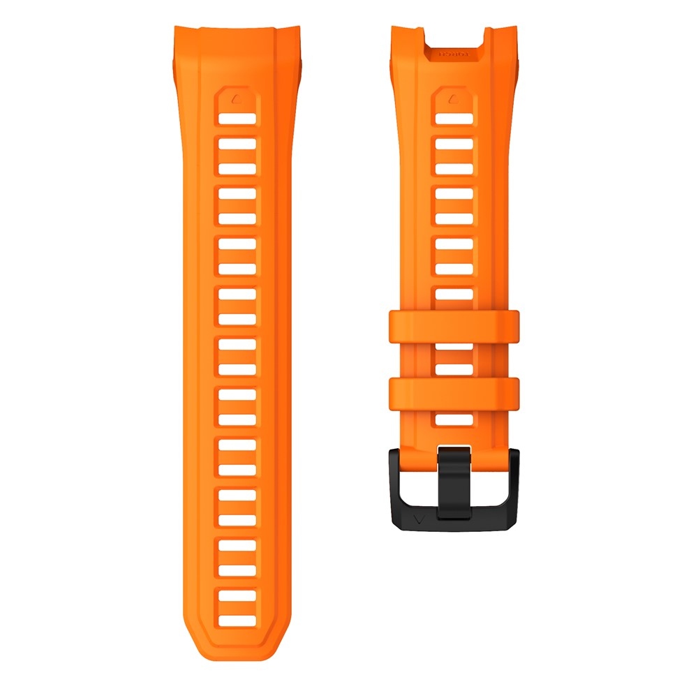 Groove szilikon karkötő a Garmin Instinct 3 50 mm-es és a Solar 50 mm-es modellekhez – narancssárga