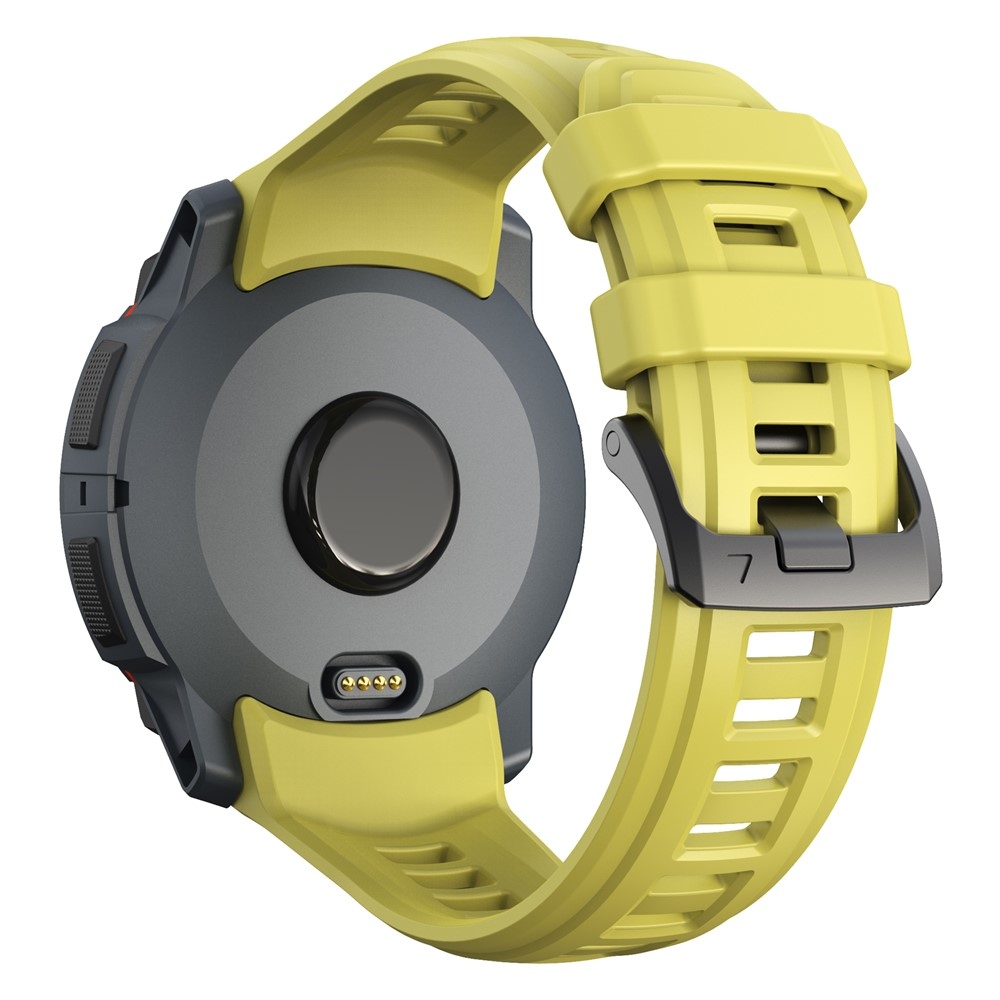 Groove szilikon karkötő a Garmin Instinct 3 50 mm/3 Solar 50 mm modellekhez – sárga
