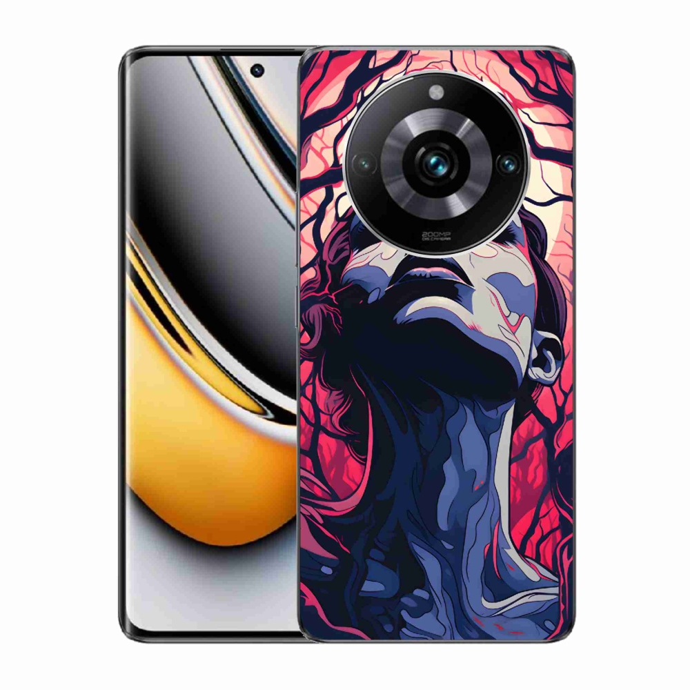 Gél borítás mmCase a Realme 11 Pro/11 Pro+ készülékhez - absztrakt arc