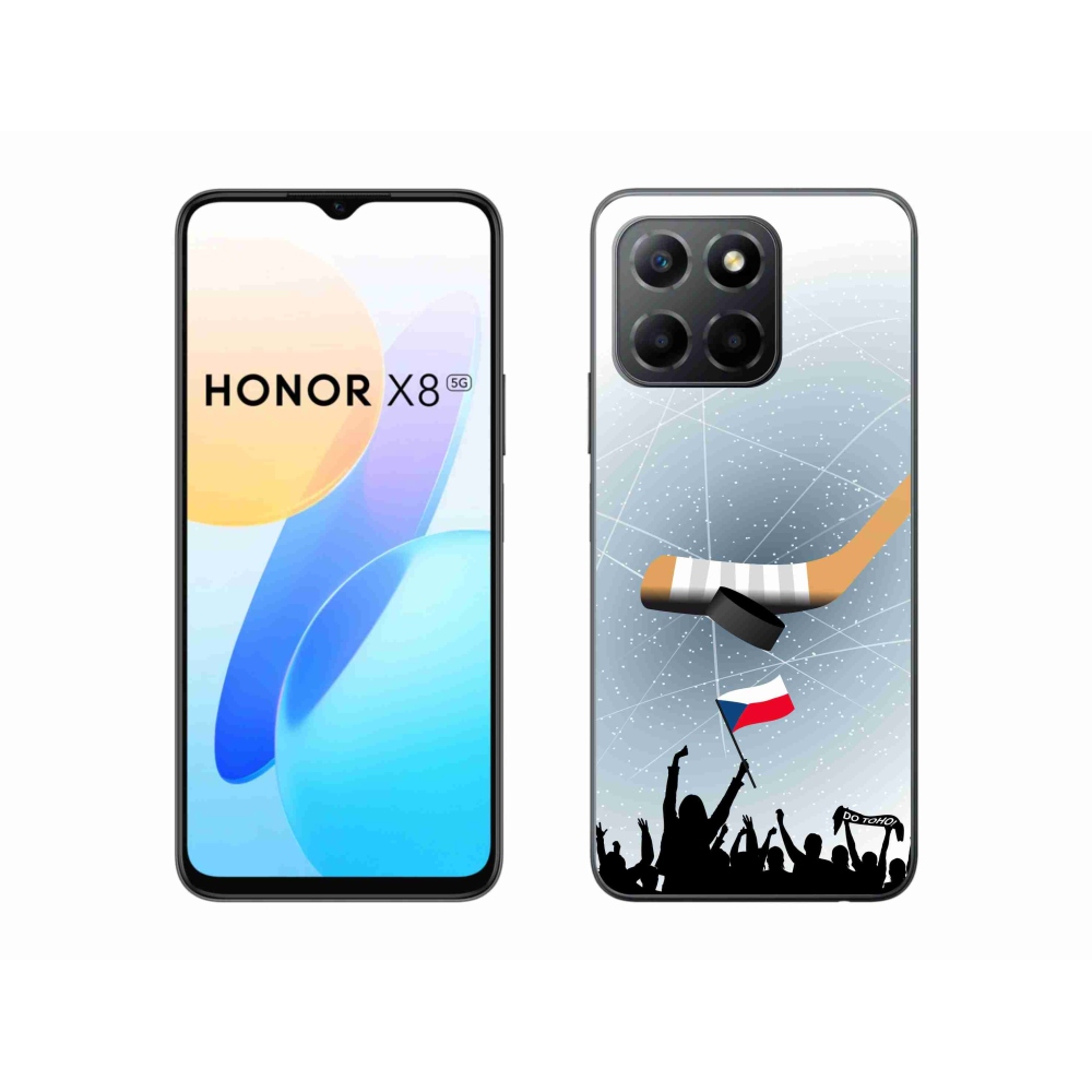 Zselés borítás mmCase a Honor X8 5G/Honor 70 Lite 5G számára - hoki rajongóknak