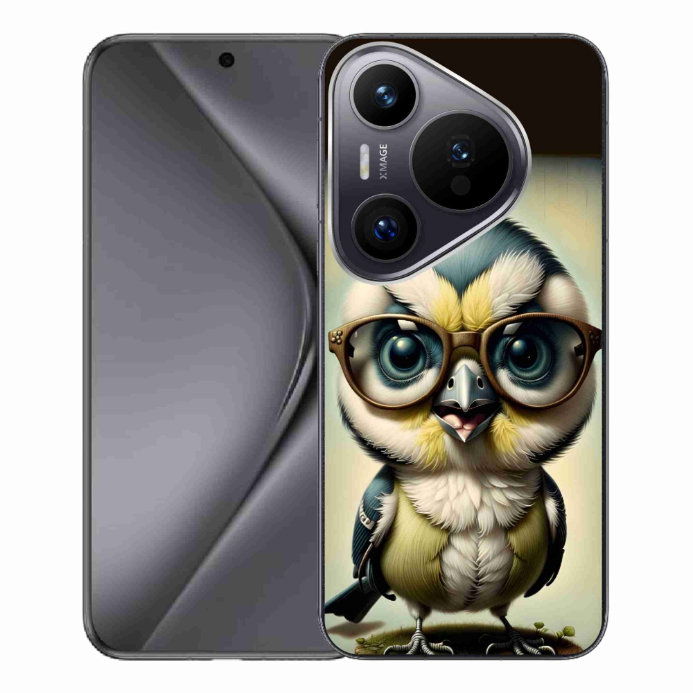 Zselés borítás mmCase a Huawei Pura 70 Pro - cub szemüveggel