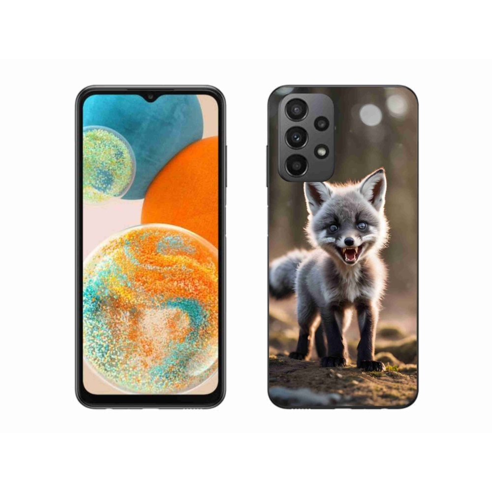 Gél borító mmCase Samsung Galaxy A23 4G/5G - angry fox - Samsung Galaxy A23 4G/5G - angry fox