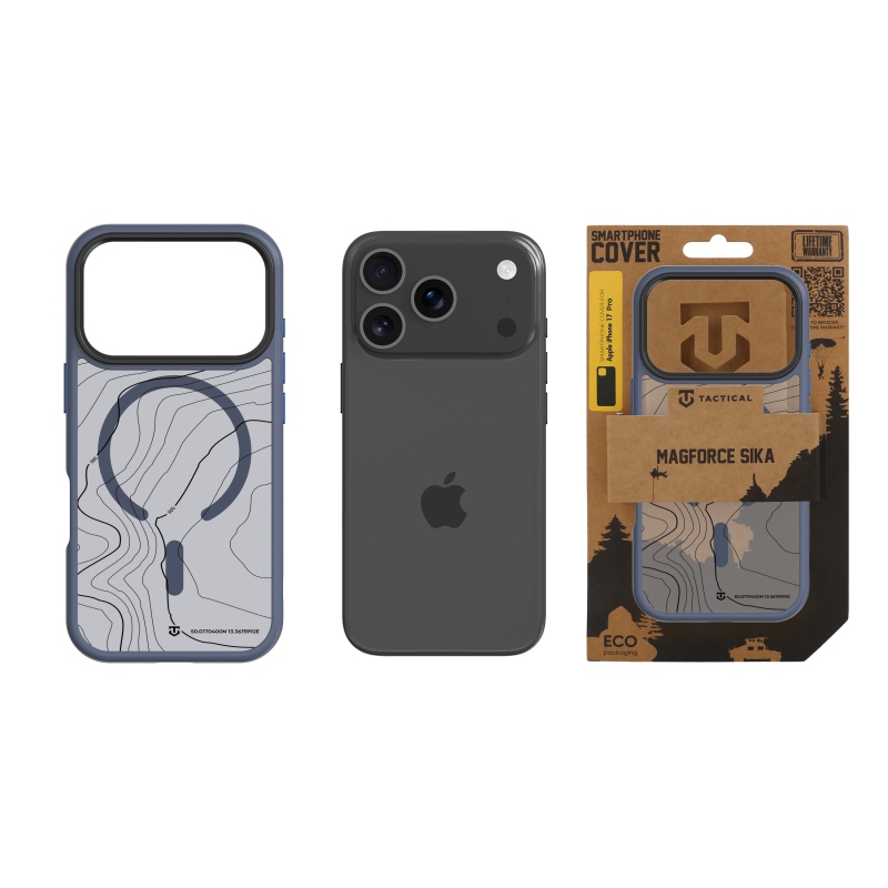 Taktikai MagForce Hyperstealth Sika borító iPhone 17 Pro készülékhez Mélykék